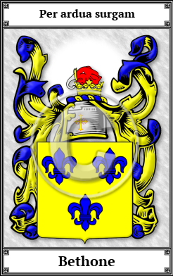 Bethone Family Crest Download (JPG)  Book Plated - 150 DPI