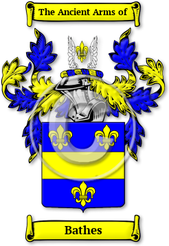 Bathes Family Crest Download (jpg) Legacy Series - 150 DPI