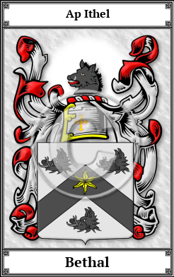 Bethal Family Crest Download (JPG)  Book Plated - 150 DPI