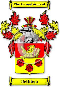 Bethlem Family Crest Download (jpg) Legacy Series - 150 DPI