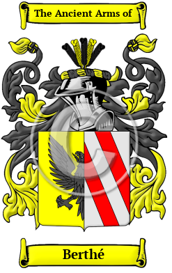 Berthé Family Crest Download (JPG) Heritage Series - 300 DPI
