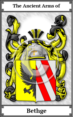 Bethge Family Crest Download (JPG)  Book Plated - 150 DPI