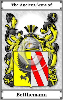 Betthemann Family Crest Download (JPG)  Book Plated - 150 DPI