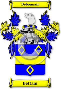 Bettam Family Crest Download (JPG) Legacy Series - 600 DPI