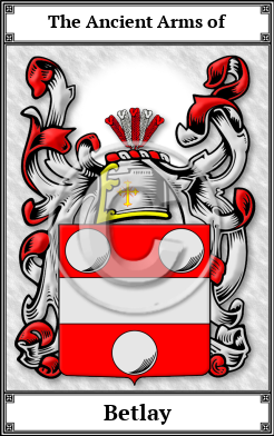 Betlay Family Crest Download (JPG)  Book Plated - 150 DPI