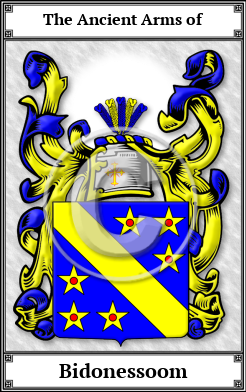 Bidonessoom Family Crest Download (JPG)  Book Plated - 150 DPI