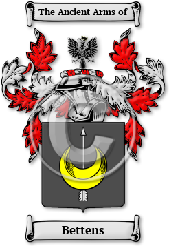 Bettens Family Crest Download (jpg) Legacy Series - 150 DPI