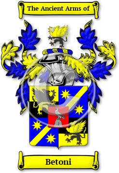 Betoni Family Crest Download (jpg) Legacy Series - 150 DPI