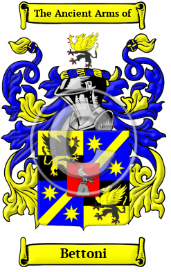 Bettoni Family Crest/Coat of Arms
