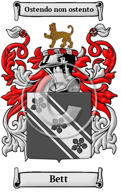 Bett Family Crest Download (JPG) Heritage Series - 600 DPI