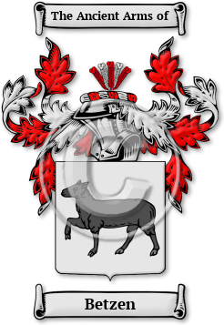 Betzen Family Crest Download (jpg) Legacy Series - 150 DPI