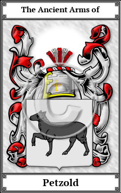 Petzold Family Crest Download (JPG)  Book Plated - 150 DPI