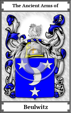 Beulwitz Family Crest Download (JPG)  Book Plated - 150 DPI