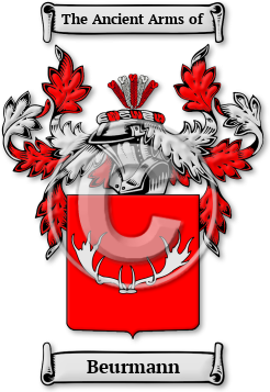 Beurmann Family Crest Download (jpg) Legacy Series - 150 DPI