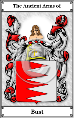 Bust Family Crest Download (JPG)  Book Plated - 150 DPI