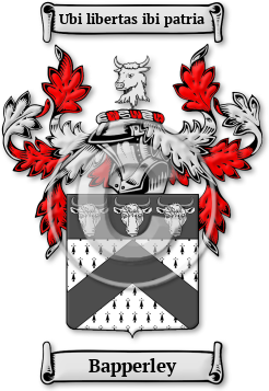 Bapperley Family Crest Download (jpg) Legacy Series - 150 DPI