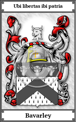 Bavarley Family Crest Download (JPG)  Book Plated - 150 DPI