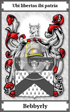 Bebbyrly Family Crest Download (JPG)  Book Plated - 150 DPI