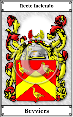 Bevviers Family Crest Download (JPG)  Book Plated - 150 DPI