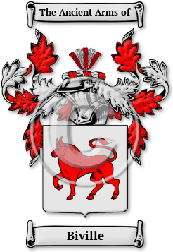 Biville Family Crest Download (jpg) Legacy Series - 150 DPI