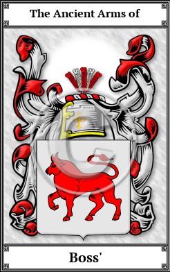 Boss' Family Crest Download (JPG)  Book Plated - 150 DPI