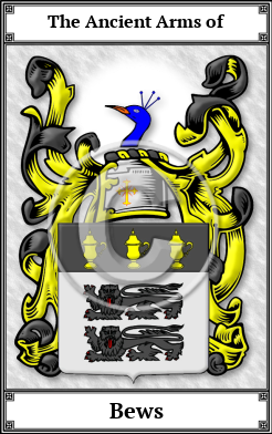 Bews Family Crest Download (JPG)  Book Plated - 150 DPI