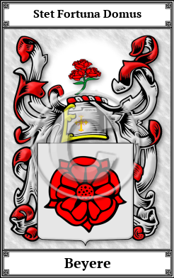 Beyere Family Crest Download (JPG) Book Plated - 600 DPI