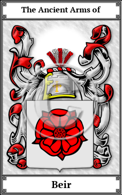 Beir Family Crest Download (JPG)  Book Plated - 150 DPI