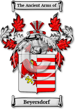 Beyersdorf Family Crest Download (jpg) Legacy Series - 150 DPI