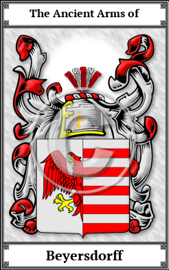 Beyersdorff Family Crest Download (JPG) Book Plated - 600 DPI