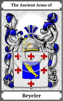 Beyeler Family Crest Download (JPG)  Book Plated - 150 DPI