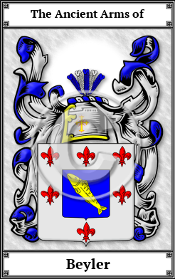 Beyler Family Crest Download (JPG)  Book Plated - 150 DPI