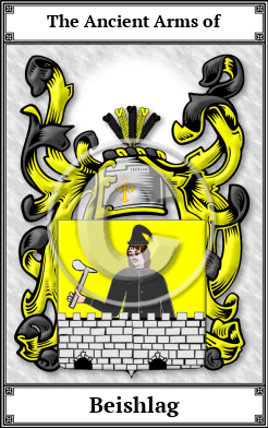 Beishlag Family Crest Download (JPG)  Book Plated - 150 DPI