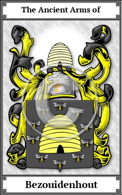 Bezouidenhout Family Crest Download (JPG)  Book Plated - 150 DPI