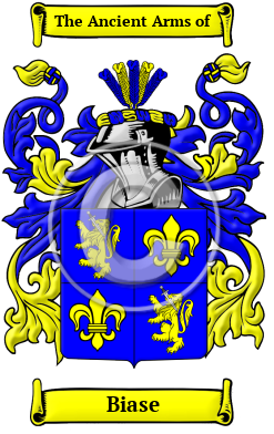 Biase Family Crest/Coat of Arms