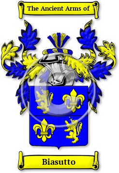 Biasutto Family Crest Download (jpg) Legacy Series - 150 DPI