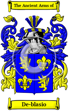De-blasio Family Crest Download (JPG) Heritage Series - 300 DPI