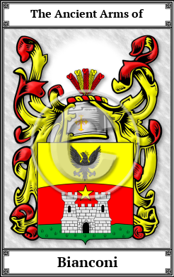 Bianconi Family Crest Download (JPG)  Book Plated - 150 DPI