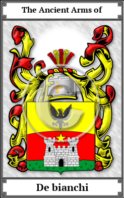 De bianchi Family Crest Download (JPG) Book Plated - 600 DPI