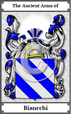 Biancchi Family Crest Download (JPG)  Book Plated - 150 DPI