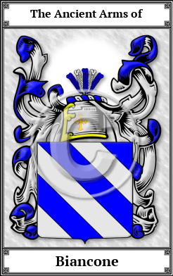 Biancone Family Crest Download (JPG)  Book Plated - 150 DPI