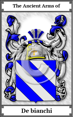 De bianchi Family Crest Download (JPG)  Book Plated - 150 DPI