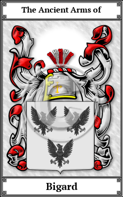 Bigard Family Crest Download (JPG)  Book Plated - 150 DPI