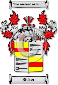 Bicker Family Crest Download (jpg) Legacy Series - 150 DPI
