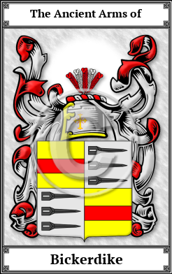 Bickerdike Family Crest Download (JPG)  Book Plated - 150 DPI