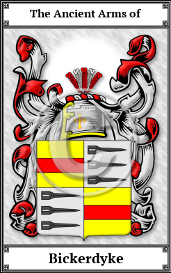 Bickerdyke Family Crest Download (JPG)  Book Plated - 150 DPI