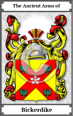Bickerdike Family Crest Download (JPG)  Book Plated - 150 DPI
