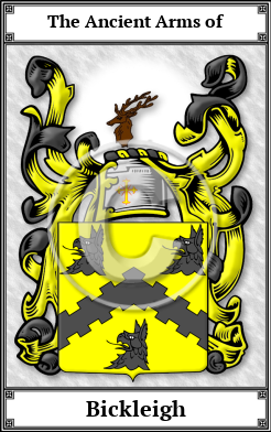 Bickleigh Family Crest Download (JPG)  Book Plated - 150 DPI