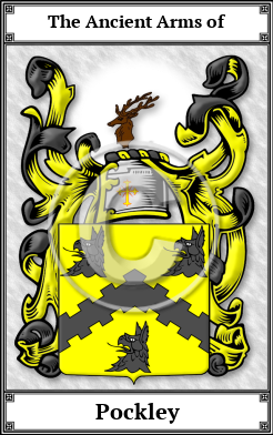Pockley Family Crest Download (JPG)  Book Plated - 150 DPI