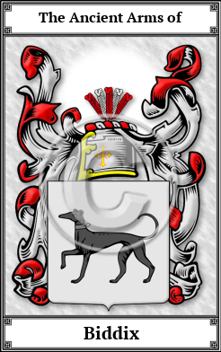 Biddix Family Crest Download (JPG) Book Plated - 600 DPI